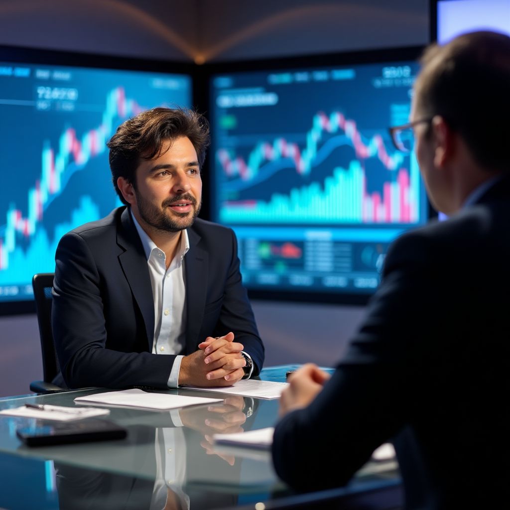 Entrevista televisiva sobre mercados locales